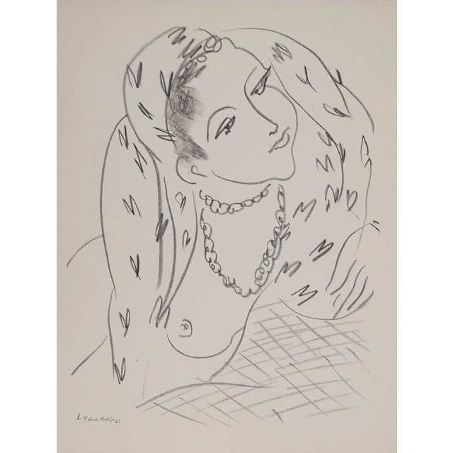 Henri Matisse, Femme au foulard, Semi Nude, Lithograph For Sale