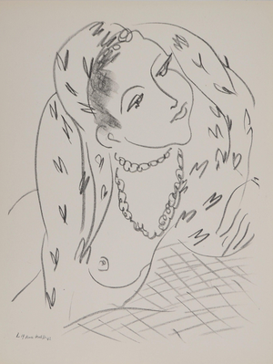 Henri Matisse, Femme au foulard, Semi Nude, Lithograph