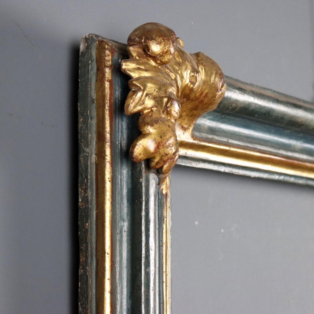 Baroque Painted and Gilded Frame For Sale - Image 5 of 9