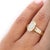 1.70 Carat J/I1 Oval Diamond and Floating Diamond Shank Engagement Ring, Size 7.25 For Sale - Image 4 of 8