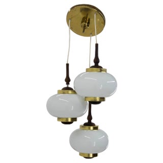 Midcentury Chandelier attributed to Polam Bielsko, Poland, 1970s For Sale