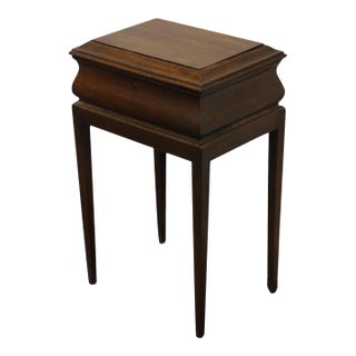 Late 20th Century Brandt Furniture Solid Mahogany Traditional Style 15" Jewelry Box / Chest For Sale