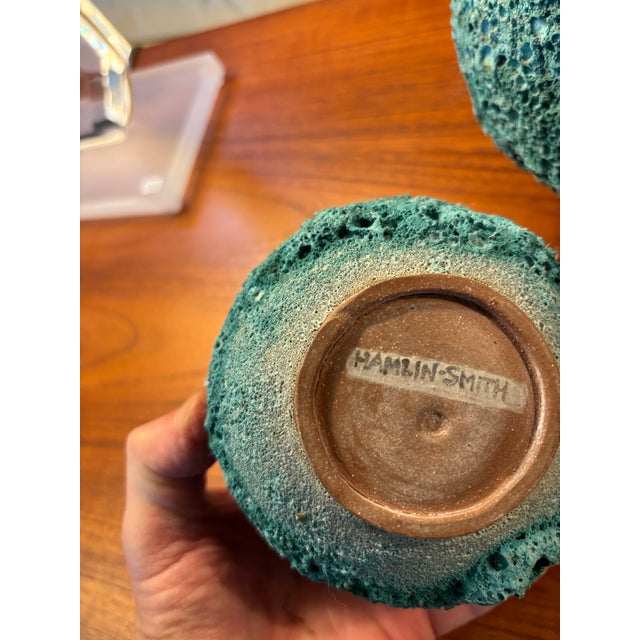 1980s Michael Hamlin Set of 3 Ceramic Vases For Sale In Philadelphia - Image 6 of 7