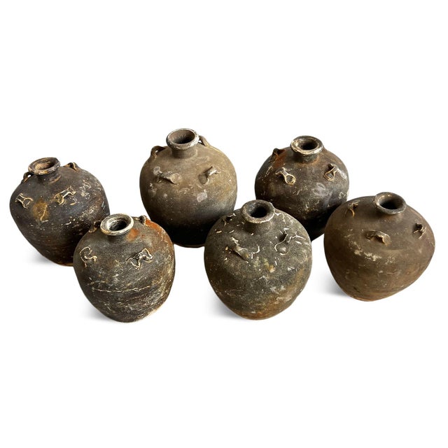 Mid 19th Century Earthware Antique Asian Pot For Sale - Image 5 of 6