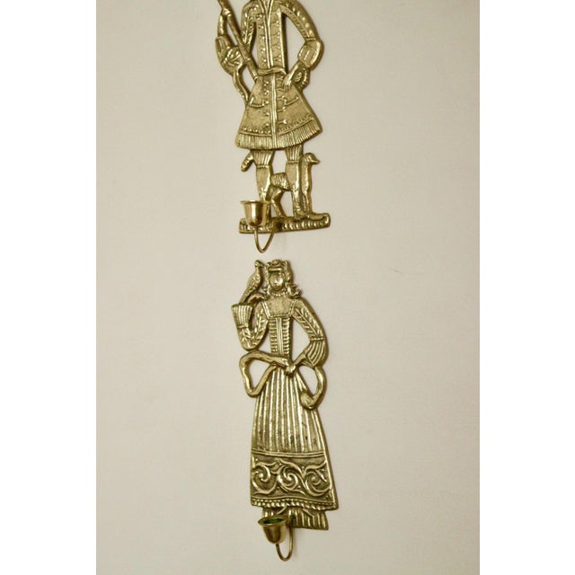 Mid-Century Brass Danish Sconces, Set of 2 For Sale - Image 11 of 11