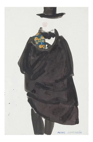 Costume Mixed Media on Paper by Alkis Matheos