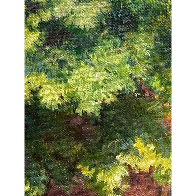 Henri Edouard Brosset, Pond with Ducks, Oil on Canvas For Sale - Image 8 of 13