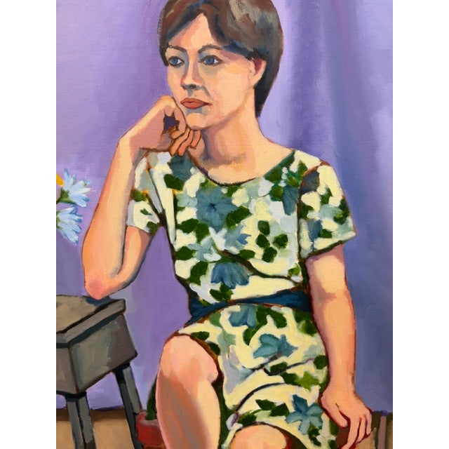 American Modernism Painting - Floral Dress, Signed For Sale In New York - Image 6 of 9