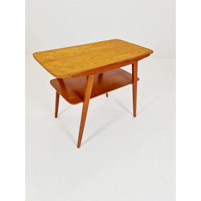 Mid-Century Modern German Ash Side Table from Else Möbelfabrik, 1960s For Sale - Image 3 of 11