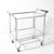 Art Deco Polished Nickel Two-Tier Serving Cart W/ Glass Doors by Treitel & Gratz For Sale - Image 12 of 13