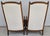 Vintage 1960s Italian Hollywood Regency High Back Lounge Armchairs Pair For Sale - Image 4 of 17