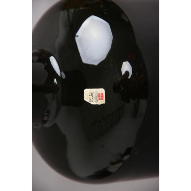 Green Glass Vase by Otto Brauer for Holmegaard Glasværk, 1960s For Sale - Image 3 of 6