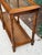1970s Walnut Two Tier Glass Top Console Table With Faux Caning Shelf For Sale In Savannah - Image 6 of 12