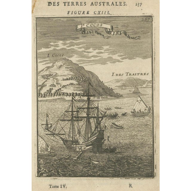 Antique Engraving Cocos Island, 1683 For Sale - Image 4 of 10