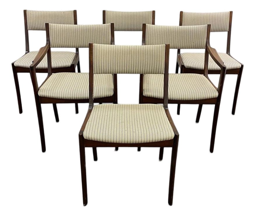 Set 6 Danish Modern Dining Chairs