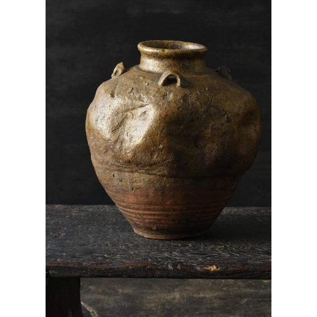 Antique Japanese Pottery Jar For Sale - Image 4 of 5