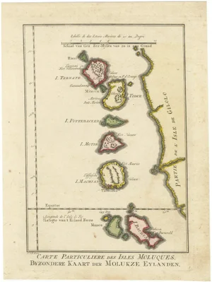 Map of the Spice Islands by Bellin, 1771
