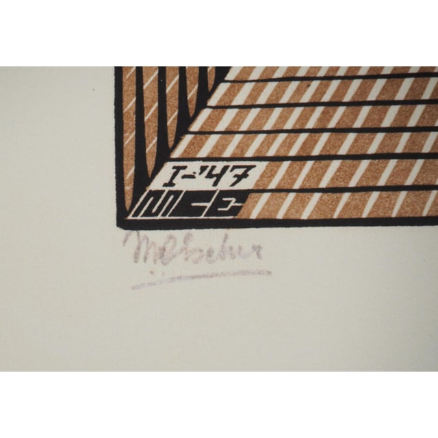 MC Escher, Metaphysics, Facsimile of Original Engraving For Sale - Image 6 of 12