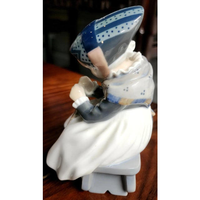 Royal Copenhagen Danish Hand-Painted Fine Porcelain Figurine For Sale - Image 9 of 13