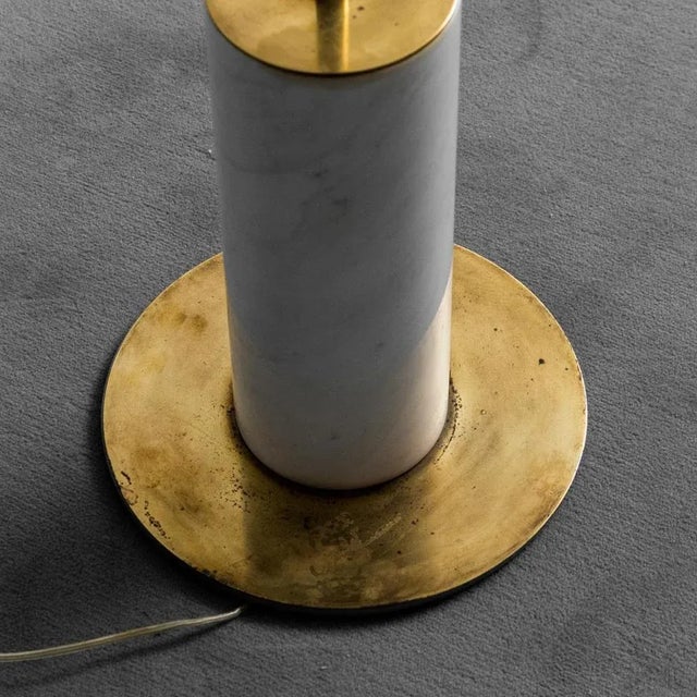 Floor Lamp in Metal Marble, 1970s For Sale - Image 6 of 8