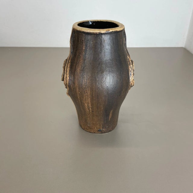 Brutalist Abstract Studio Pottery Vase from Gerhard Liebenthron, Germany, 1980s For Sale - Image 11 of 18