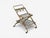Mid-Century Modern Italian Modern, Bar Cart, Teak, Brass, Glass, Italy, 1950s For Sale - Image 3 of 10