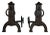Antique Andirons Arts and Crafts Style - A Pair For Sale In New York - Image 6 of 6