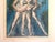 Mid-Century Modern Marcel Vertes Vintage 1957 " Two Ballerinas " LargeArt Lithograph Print For Sale - Image 3 of 13