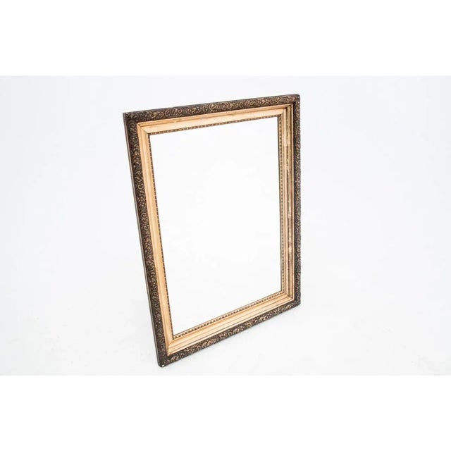 Mirror in a Golden Frame, Western Europe., 1890s, in Very Good conditions. Designed 1890 to 1919
