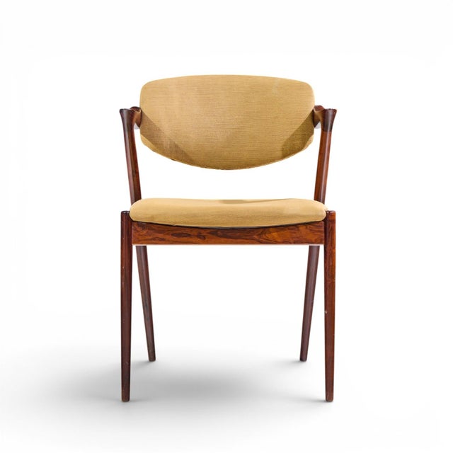 Mid 20th Century Kai Kristiansen Model 42 Mid Century Danish Rosewood Z Chairs - Set of 4 For Sale - Image 5 of 10