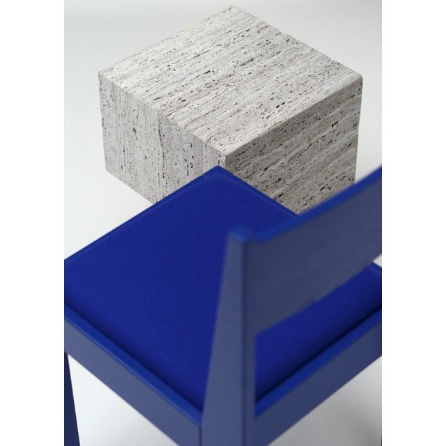 01 Barh Chair in Blue from barh.design For Sale - Image 12 of 13