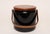 Black Mid Century Modern Black Vinyl and Teak Insulated Ice Bucket by Georges Briard For Sale - Image 8 of 18