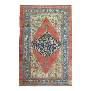 Early 20th Century Zabihi Collection Large Scale Tribal Persian Bidjar Room Size Rug - 7'8" x 11'1" For Sale
