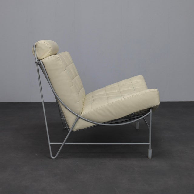Postmodern Vintage Volare Leather Lounge Chair by Jan Armgardt for Leolux, 1990s For Sale - Image 3 of 9