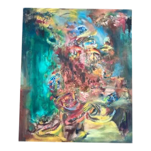1980’s Original Vintage Abstract Expressionist Painting