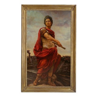 Maxmilian Ciccone, Caesar, Oil on Canvas, Framed For Sale