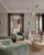 Luke Chair in Sage Green Cotton Velvet Upholstery by Munna For Sale - Image 4 of 5