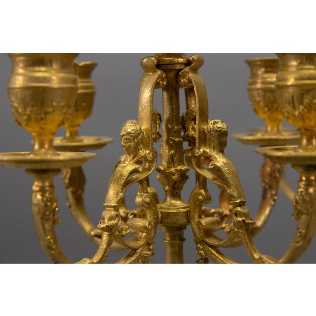 French Neoclassical Bronze Candelabras, 1920s, Set of 2 For Sale - Image 12 of 18