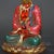 Colored-Glass Buddha Figurine — Seated on Lotus Throne, Red & Gold Robes For Sale - Image 9 of 9