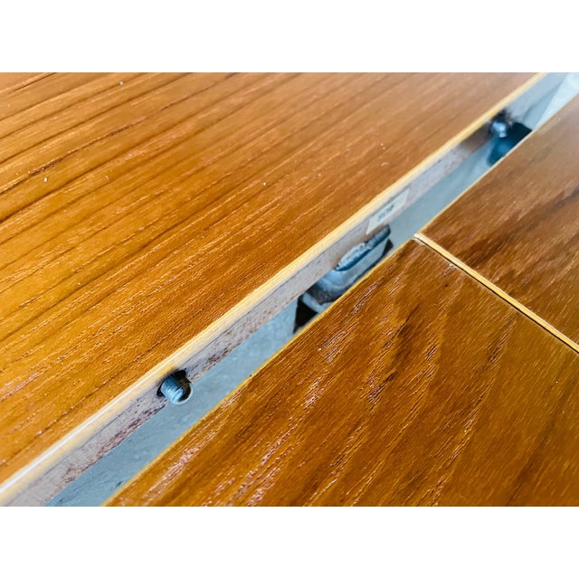 Mid-Century Extendable Teak Dining Table with Butterfly Leaf from Van Pelt, 1960s For Sale - Image 17 of 18