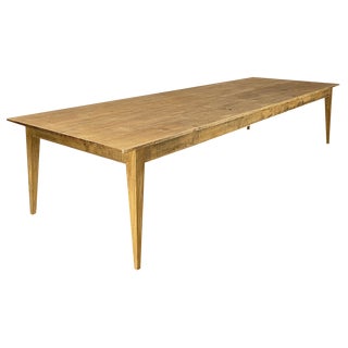 Large Dining Table in Oak, 1890s For Sale