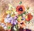 Midcentury Signed Original Floral Oil Painting For Sale - Image 10 of 12
