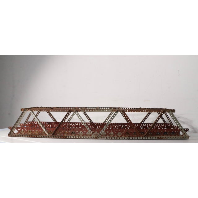 Vintage Erector Set Architectural Trestle Bridge Model For Sale - Image 14 of 14