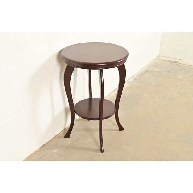 Antique Victorian Carved Mahogany Parlor Table or Side Table by Wolverine, Circa 1900 For Sale - Image 12 of 12