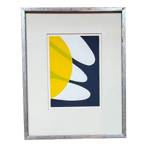 Richard Kemble (Nantucket & Key West 1932 - 2007) American Modern Abstract Lithograph Signed & Dated 1972