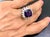 Late 20th Century 6.5 Carat Amethyst And 1.5 Carat Diamond Ring 18 Karat White Gold, 1970s, Italy For Sale - Image 5 of 18