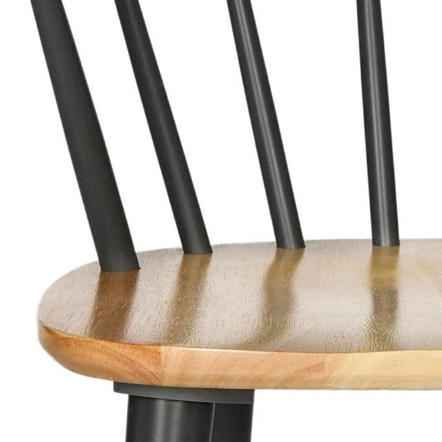 18''H Natural & Grey Curved Spindle Side Chair - a Pair For Sale In Philadelphia - Image 6 of 7