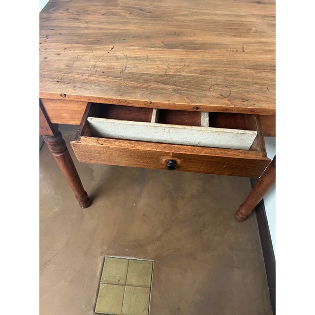 Antique Primitive Farmhouse Wood Table/Desk For Sale In Saint Louis - Image 6 of 16