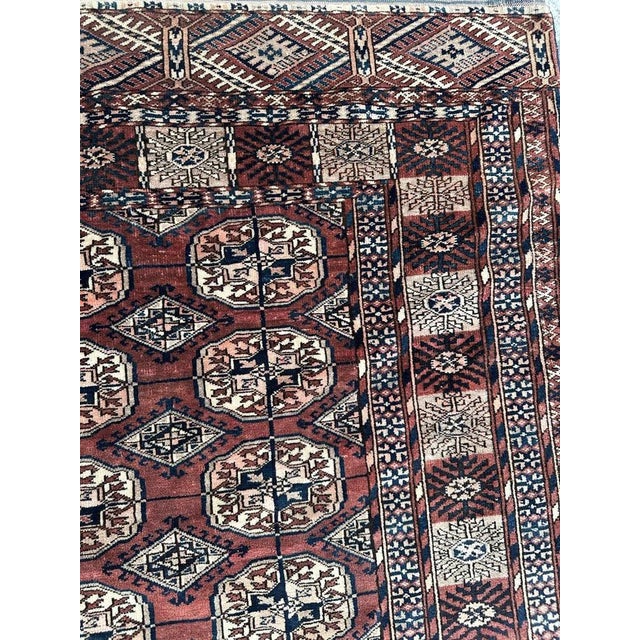 Nice Antique Turkmen Bokhara Rug, 1890s For Sale - Image 10 of 18