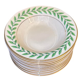 1940s Edwin Knowles Dessert Bowls- Set of 10 For Sale